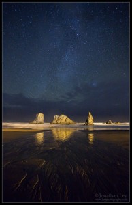 At Night on Bandon Beach